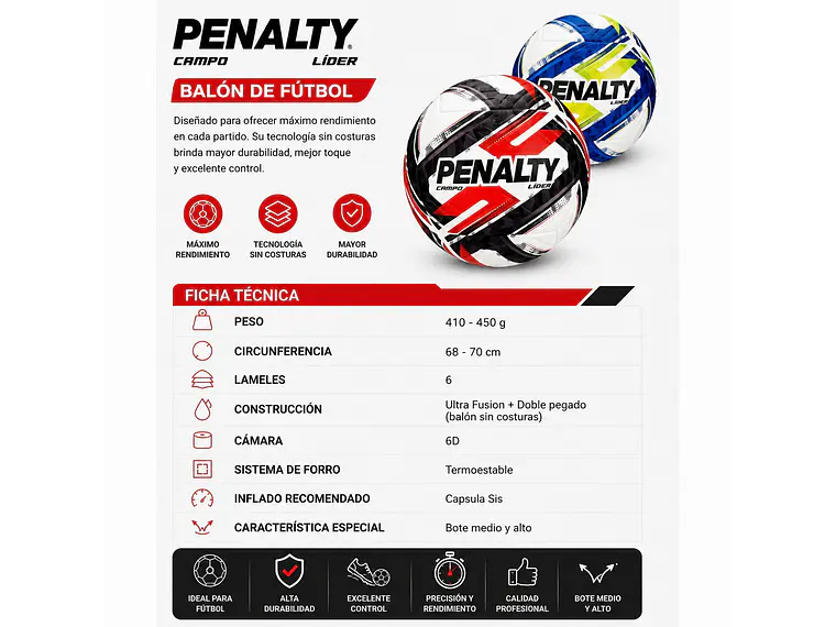 Balón de Futbol Penalty Lider XXVI  11