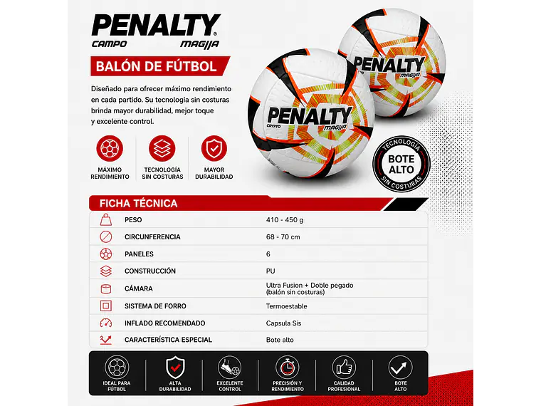 Balón de Futbol Penalty MAGIA  5