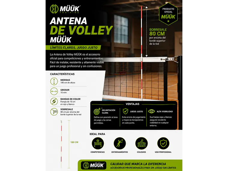 Antena De Volley Muuk 6