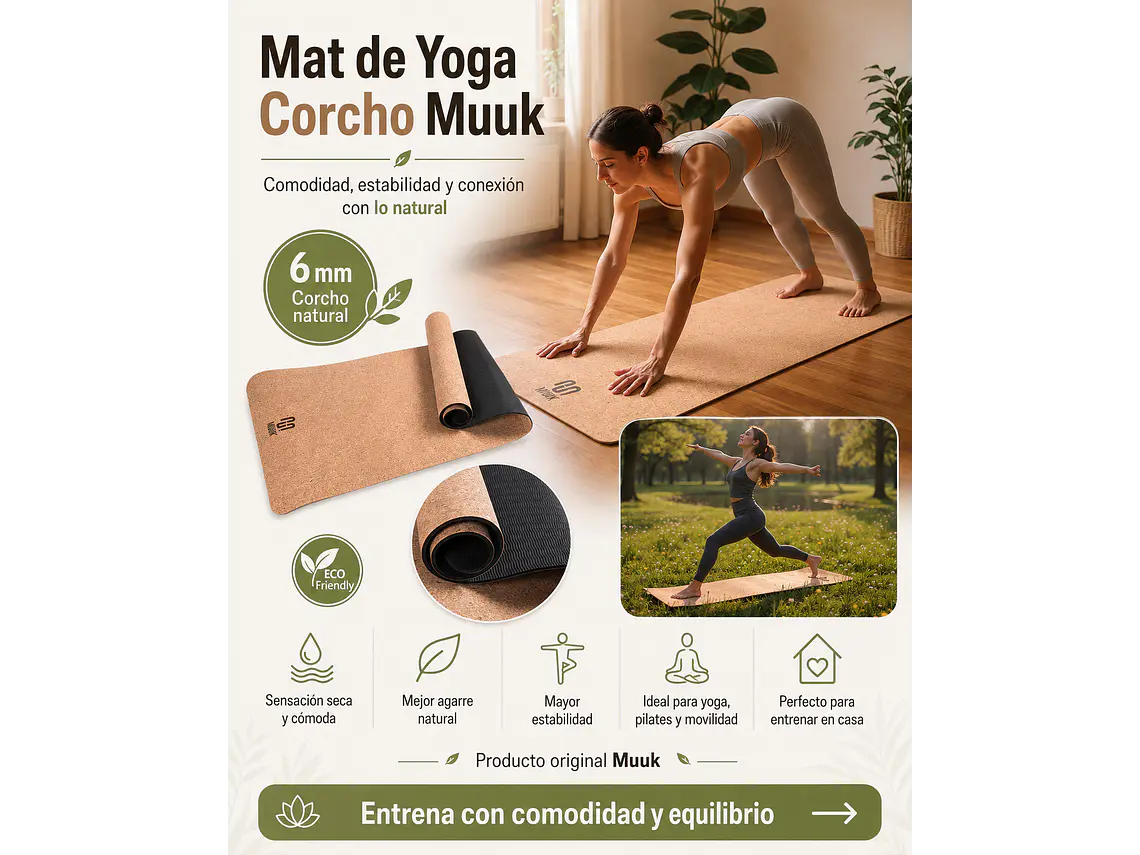 Mat De Yoga Corcho Muuk 6