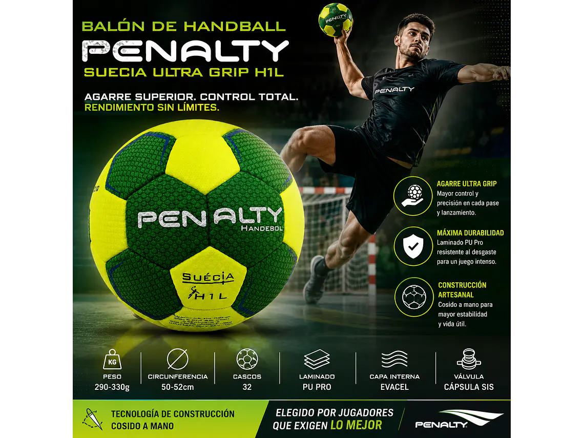 Balón de Handball Penalty Suecia Ultra Grip H1L 4