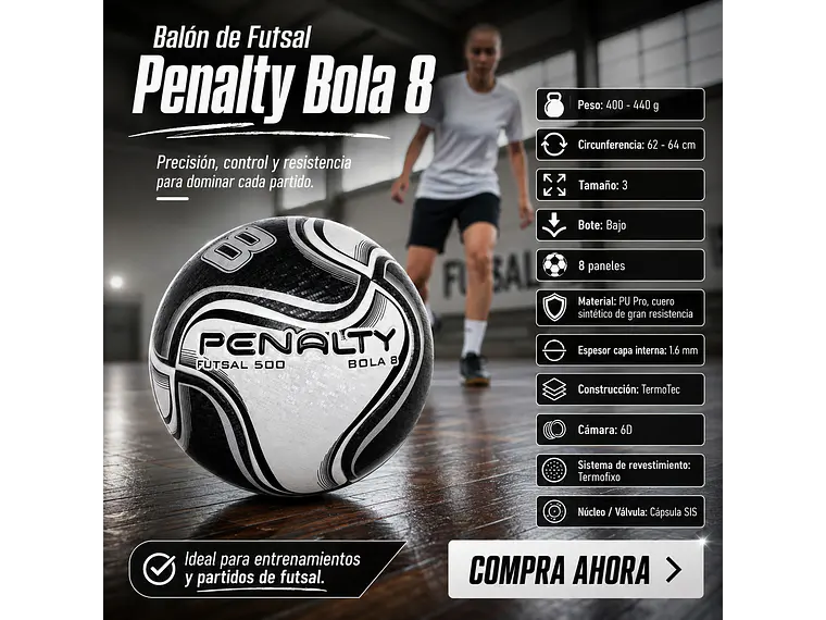 Balon de Futsal Penalty Bola 8 4