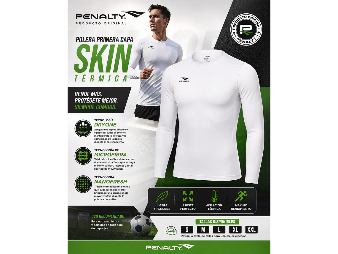 Primera Capa Penalty Skin Termica Blanca 7