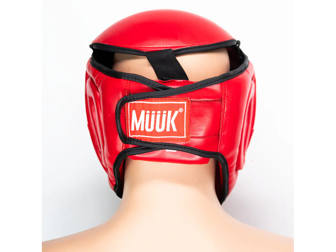 Cabezal De Artes Marciales Con Mica Muuk Rojo 7