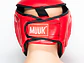 Cabezal De Artes Marciales Con Mica Muuk Rojo - Miniatura 7