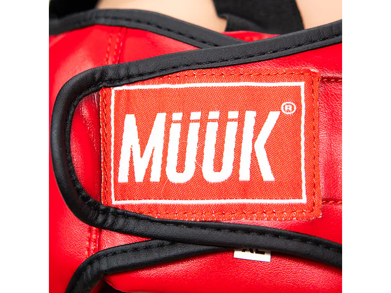 Cabezal De Artes Marciales Con Mica Muuk Rojo 8