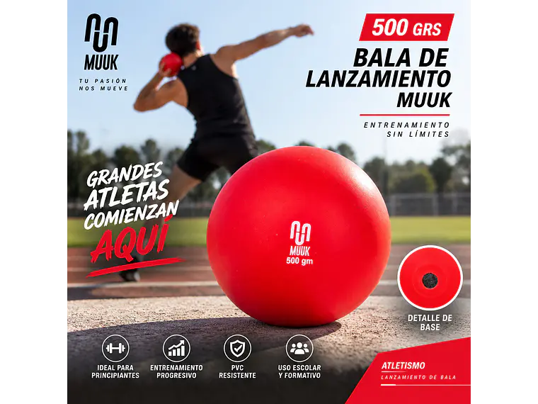 Bala De Lanzamiento Muuk 500 Grs PVC 4