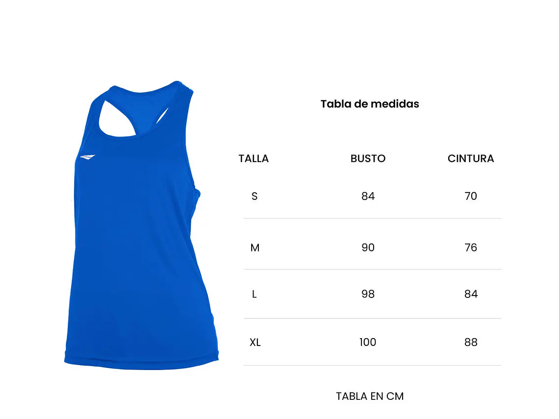 Polera Sin Manga Penalty 284 Femenina Azul Rey 3