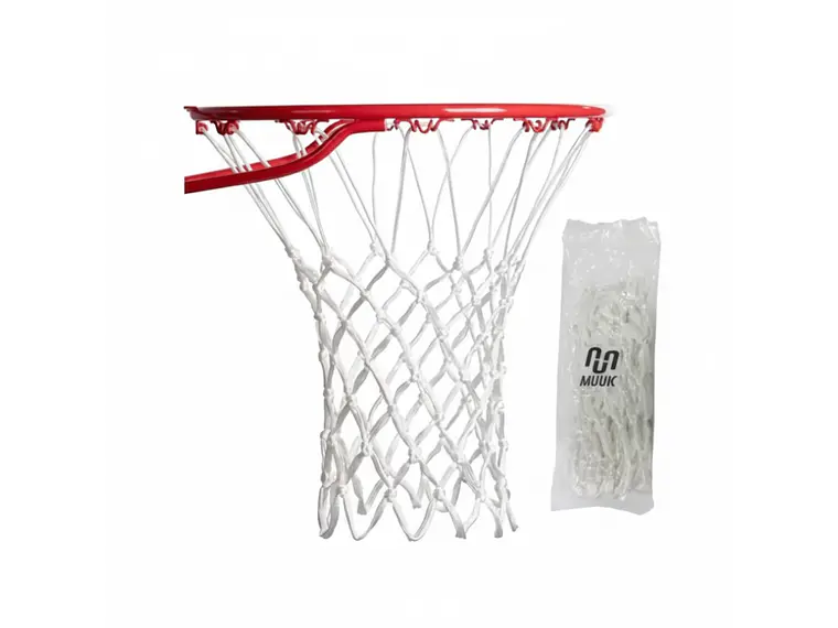 Red de Básquetbol de Entrenamiento 6mm Muuk Blanca Par 4