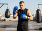 Guante de Box Muuk Cuero Eliminator Azul-Amarillo - Miniatura 7