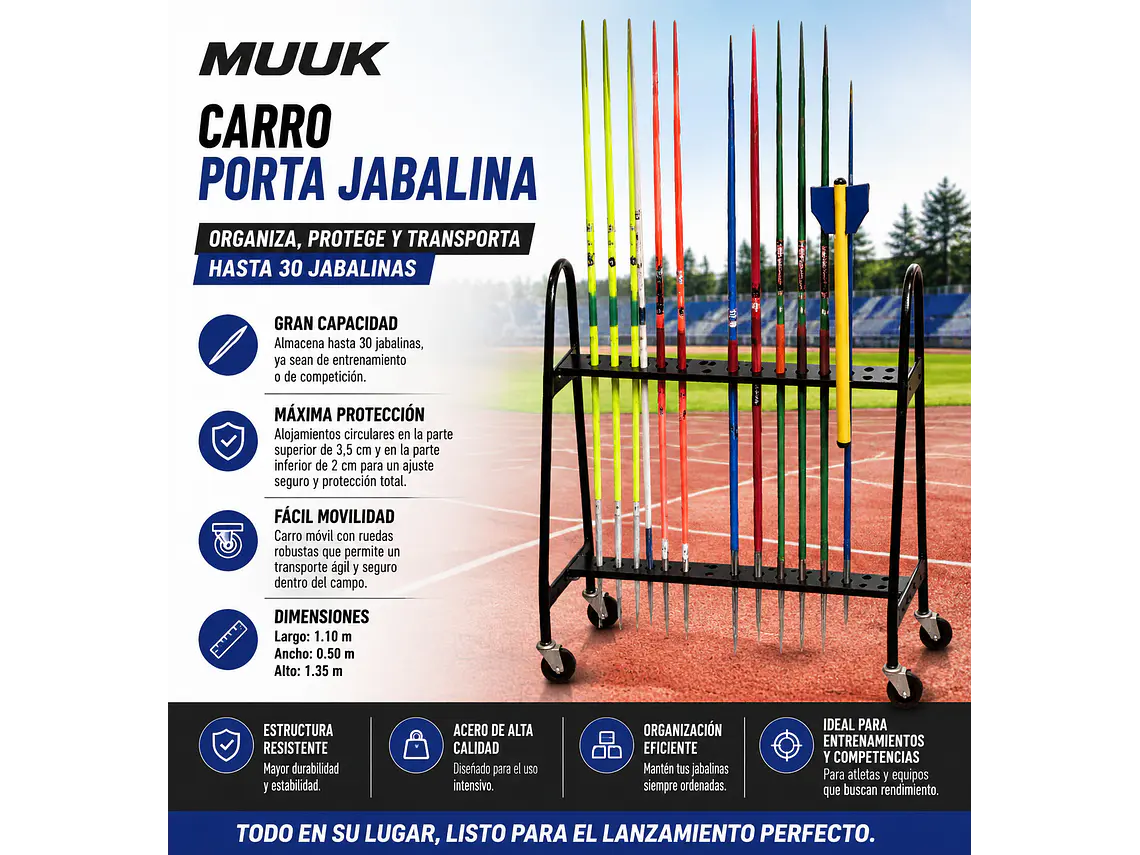 Carro Porta Jabalina Muuk 30 Unds 8
