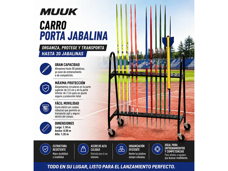 Carro Porta Jabalina Muuk 30 Unds 8