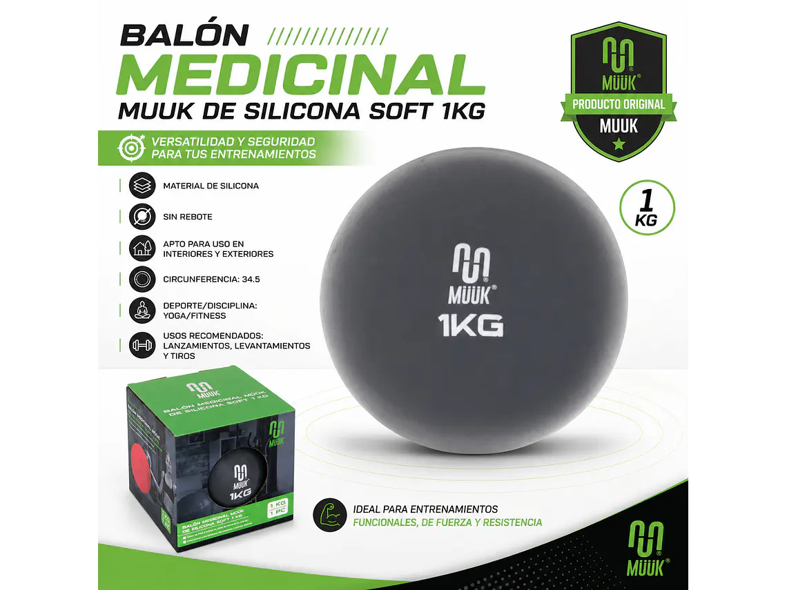 Balon Medicinal Muuk De Silicona Soft 1Kg 6