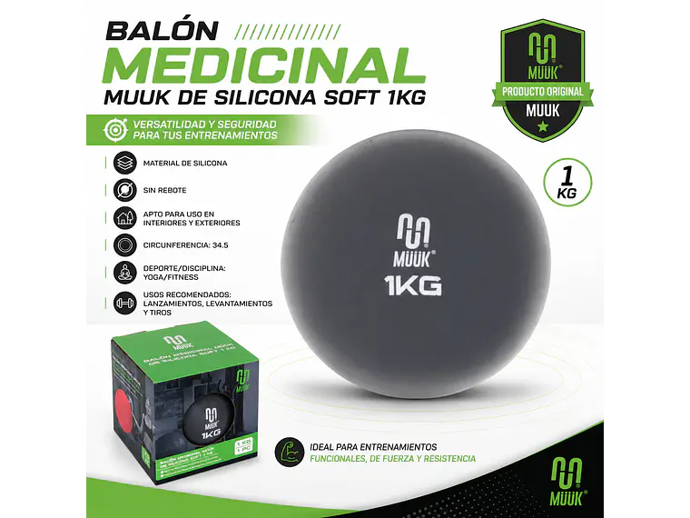 Balon Medicinal Muuk De Silicona Soft 1Kg 6