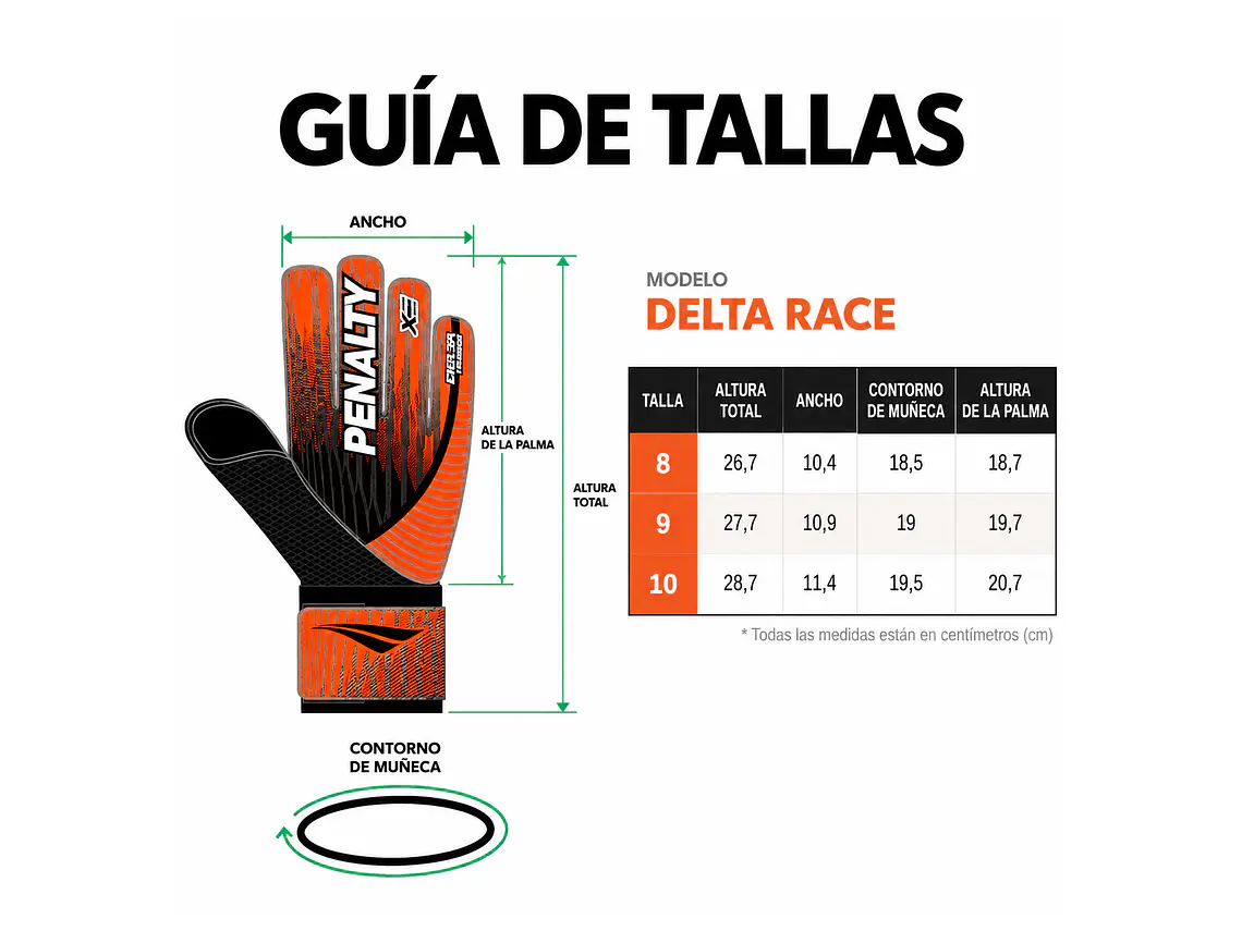 Guante de Arquero Penalty Delta Race Rojo/Negro 3