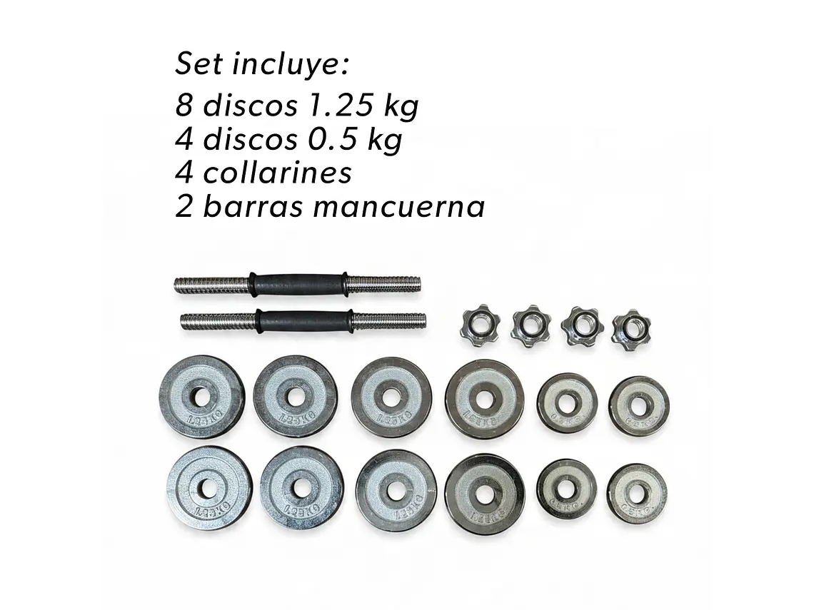 Set de Mancuernas de 15 kg Muuk  2