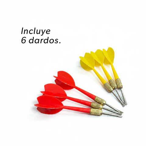 Tablero de Dardos Muuk 15" + 6 Dardos