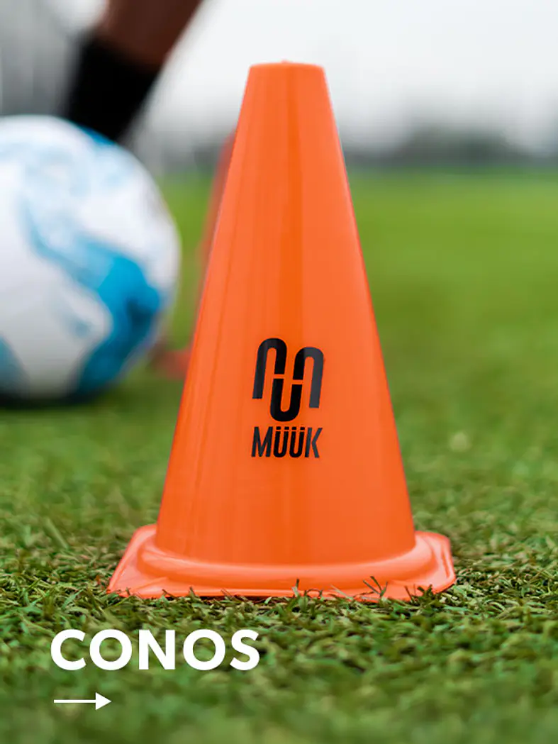 Conos deportivos Muuk para entrenamiento de fútbol, agilidad y coordinación