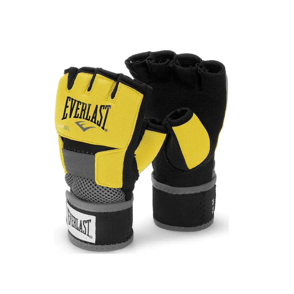 Guantillas Vendas Everlast Evergel Negro-Gris 3