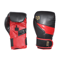 Guante De Box Muuk PU K.O. Negro-Rojo