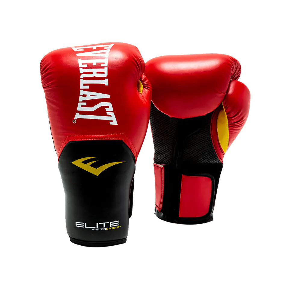 Guantes de Box Everlast Pro Style Elite Rojo-Negro 1