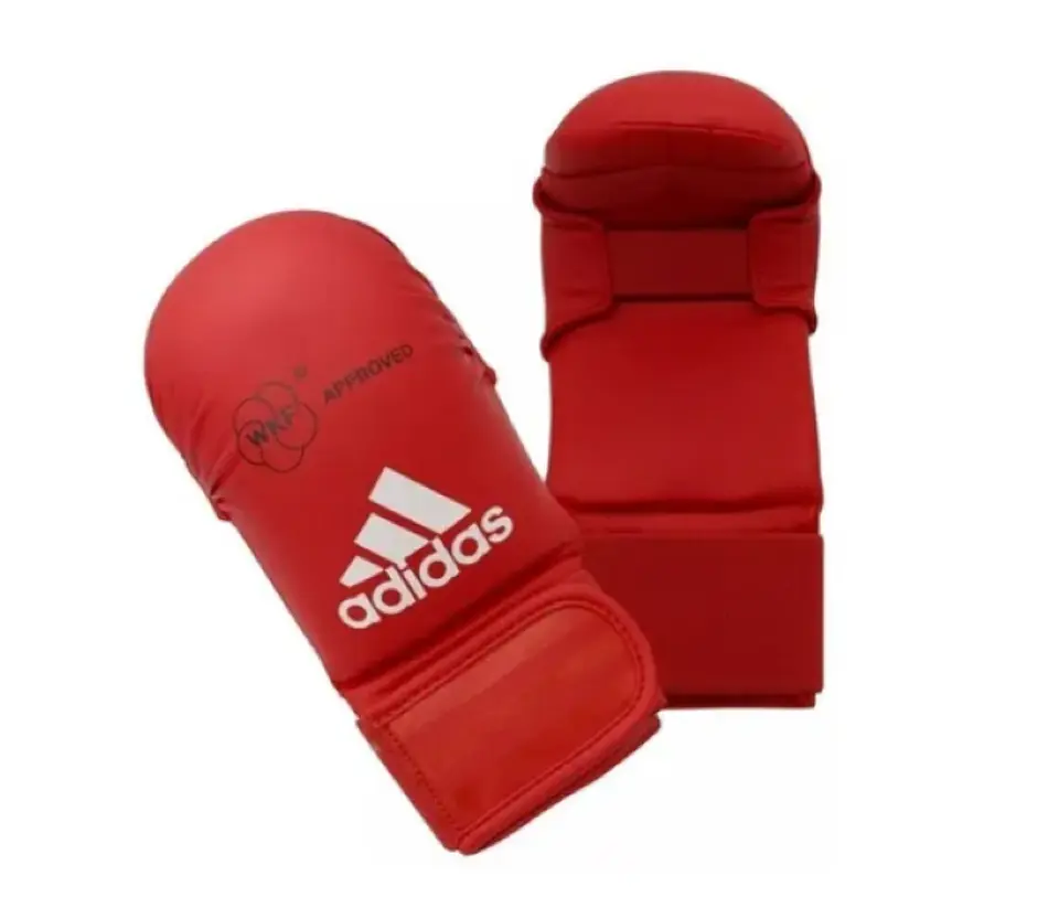 Guantes de Karate Adidas sin Pulgar Rojo 1