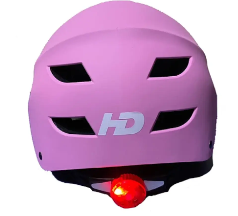 Casco de Patin/Skate Hondar Regulable con Luz Morado 1