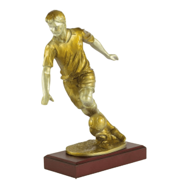 Trofeo de Jugador Futbol Resina 19 cm