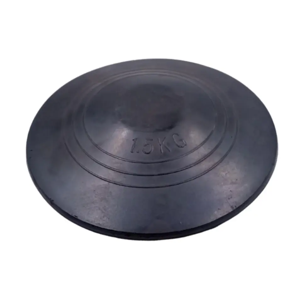 Disco de Lanzamiento Atletismo Acero Vinex Negro 1.5 kg 1