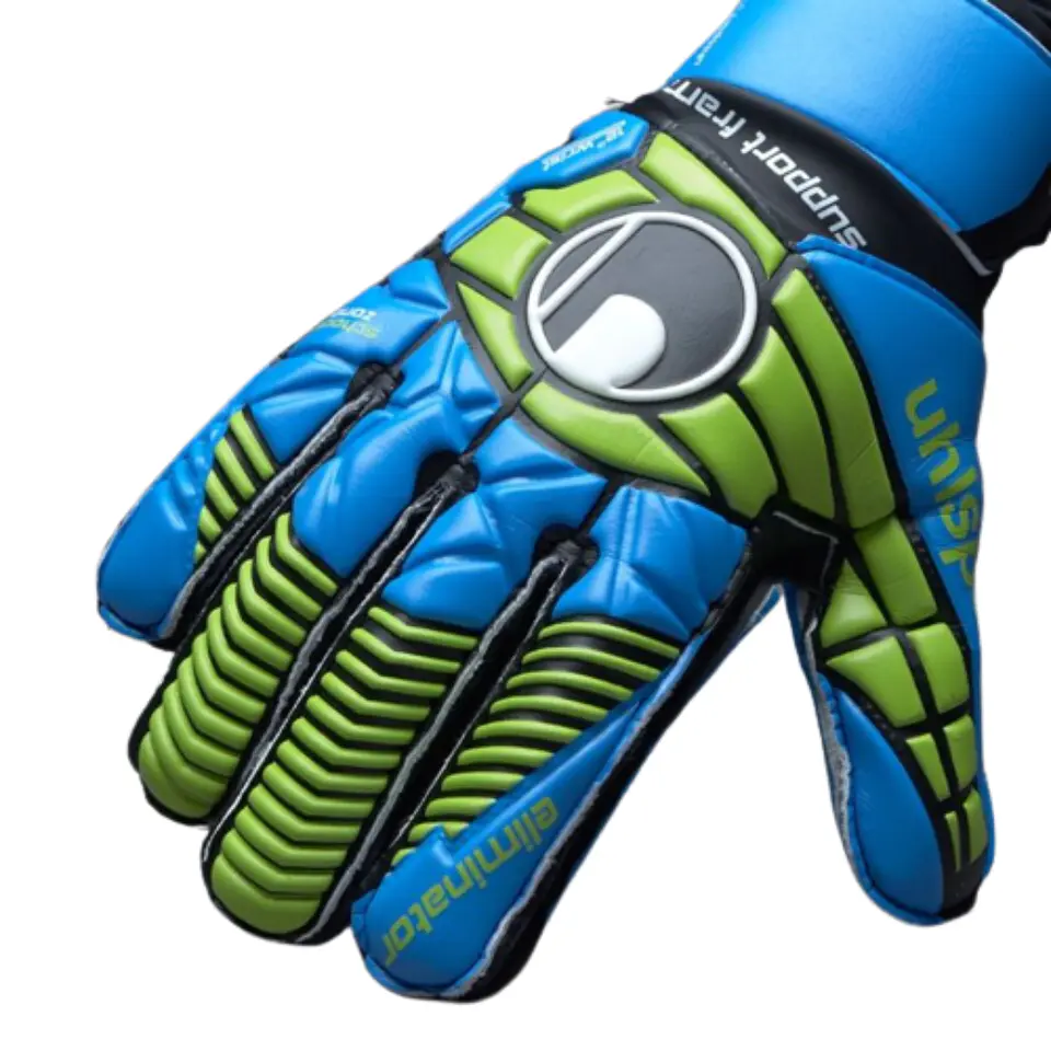 Guantes Arquero Uhlsport Eliminator Soft Sf Azul-Verde 1