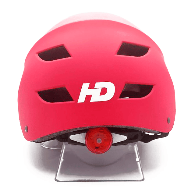 Casco de Patin/Skate Hondar Regulable con Luz Rojo