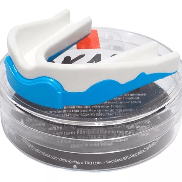 Protector Bucal Okami Simple Senior Blanco Azul 1