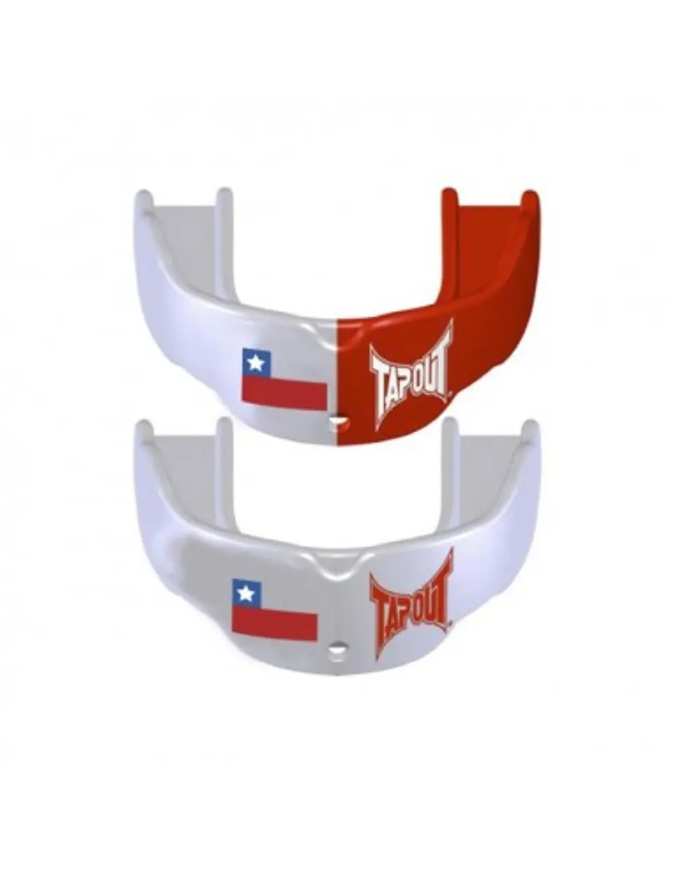 Protector Bucal Tapout Simple Senior Blanco-Azul-Rojo 1