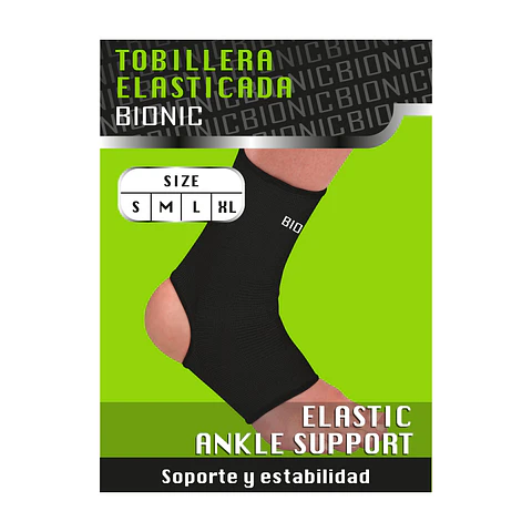 Tobillera de Proteccion Bionic Elasticada Negro
