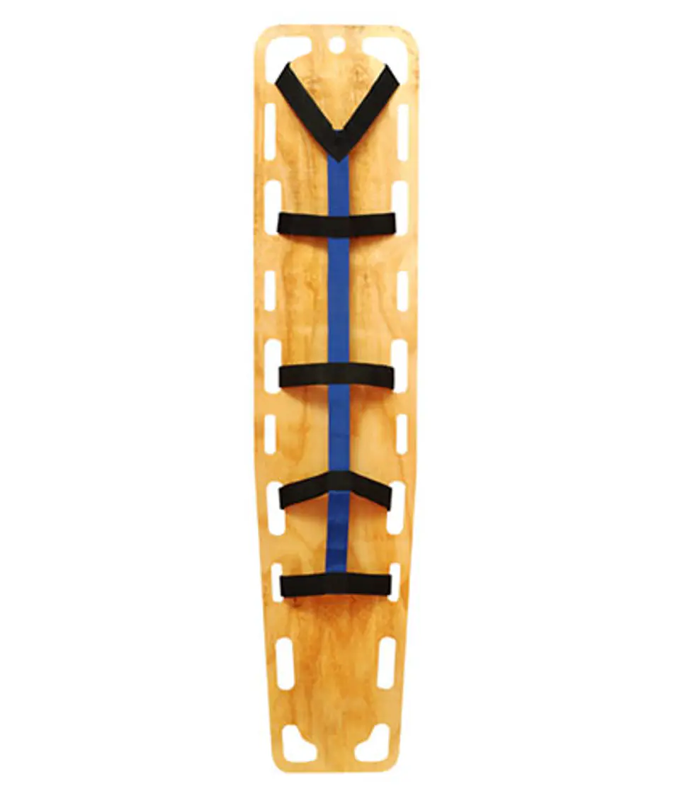 Tabla Espinal de Madera con Amarres 1