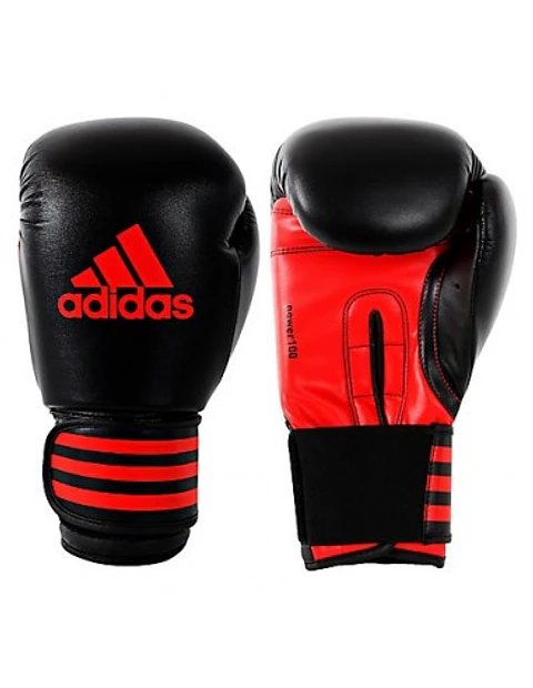 Guantes de Box Adidas Power 100 Negro-Rojo
