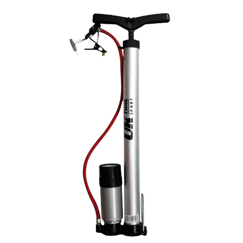 Bombin de Pie Uk Time Basico Gris con Medidor de Presion