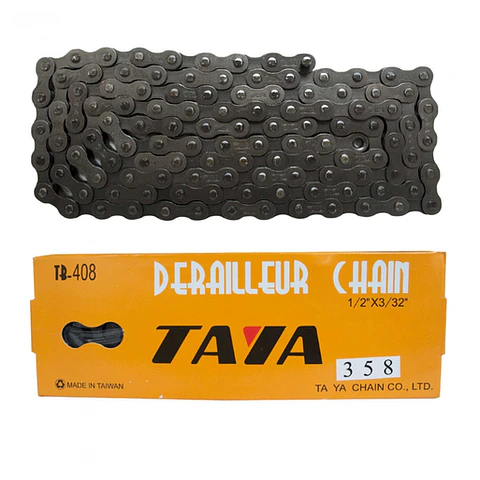 Cadena de Bicicleta Taya 1/2''x3/32'' Negra TB-408