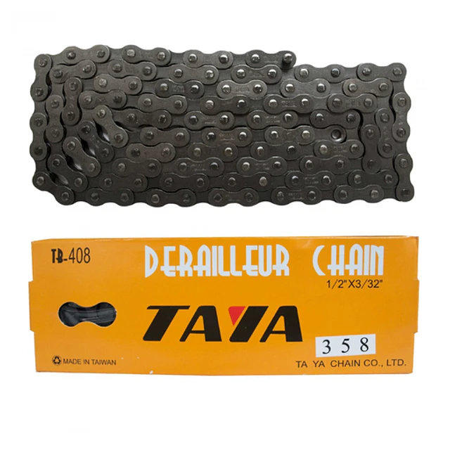 Catena Bici Taya Turbo 500 7 Velocit&agrave; 116 Maglie - 1/2 X 3/32 Per MTB, Corsa, BMX