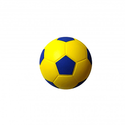 Balón de Fútbol Espuma PU 8'' Azul-Amarillo