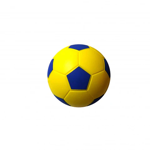 Balón de Fútbol Espuma PU 8'' Azul-Amarillo