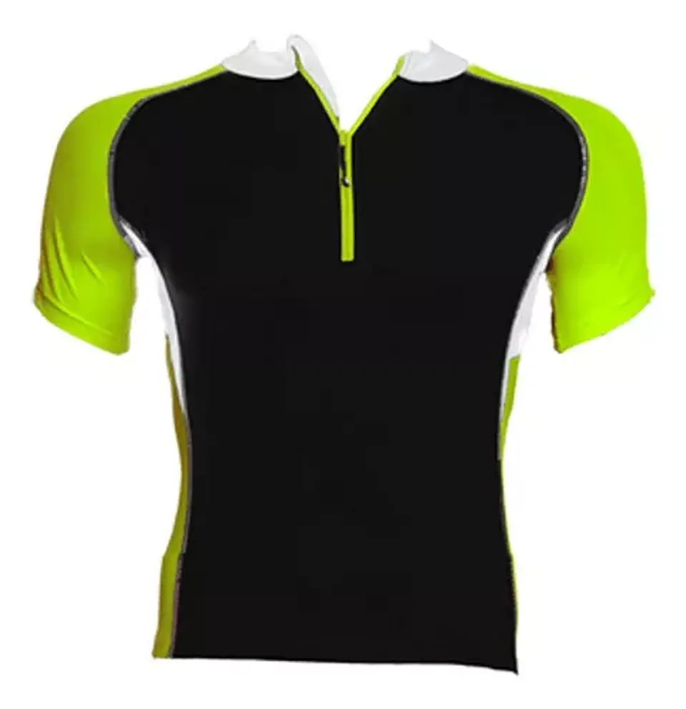 Tricota de Ciclismo Macron Basica Negro-Amarillo 1