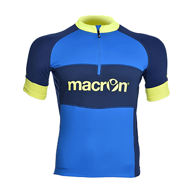 Tricota de Ciclismo Macron Pro Azulino-Amarillo