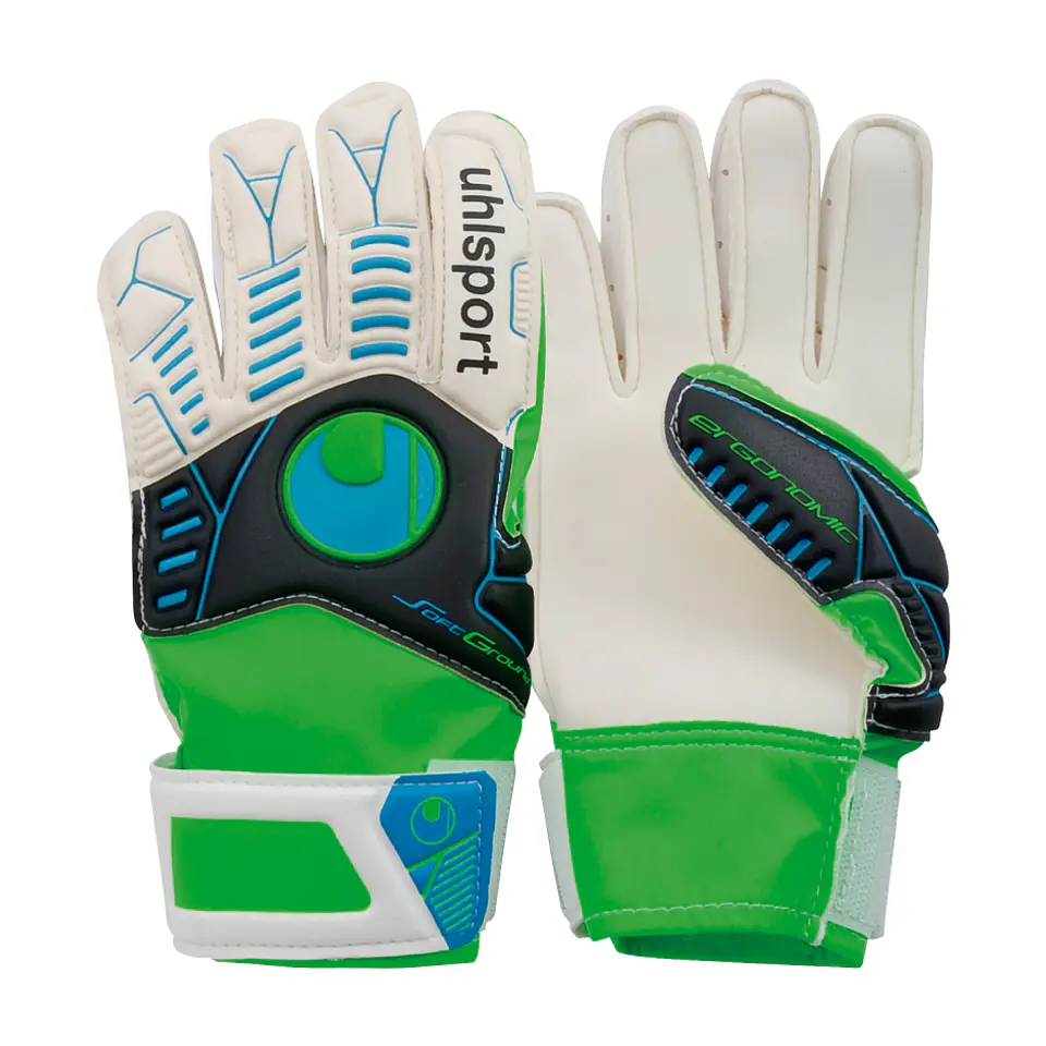Guantes Arquero Uhlsport Ergonomic Soft R Blanco-Azul 1