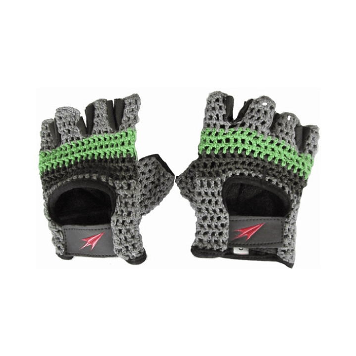 Guantes de Ciclismo Torpedo Cuero/Lana Gris-Verde 1