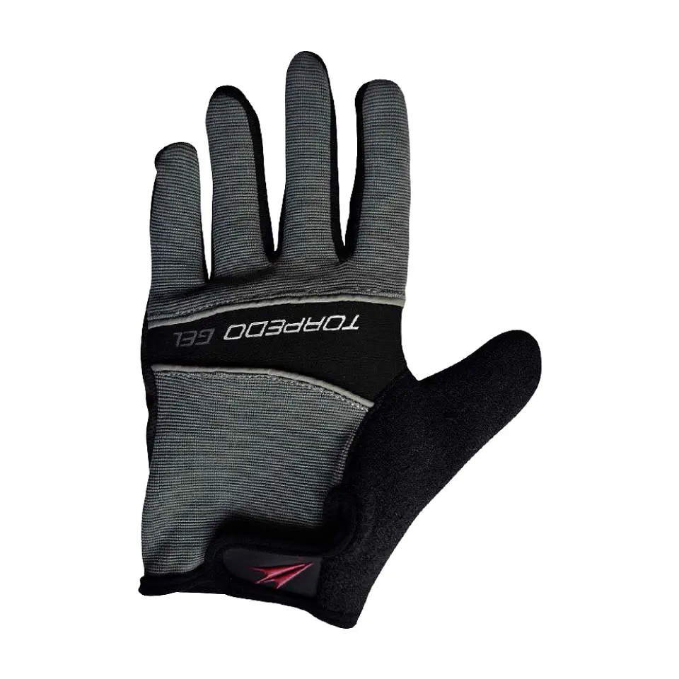 Guantes de Ciclismo Torpedo Gel Negro-Gris 1
