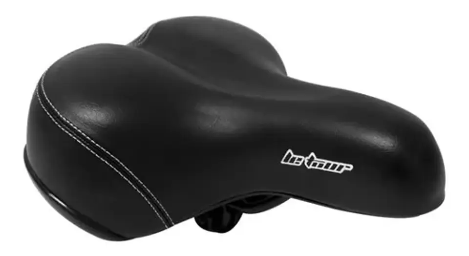 Sillin de Bicicleta Le Tour Negro con Costura 11221 1