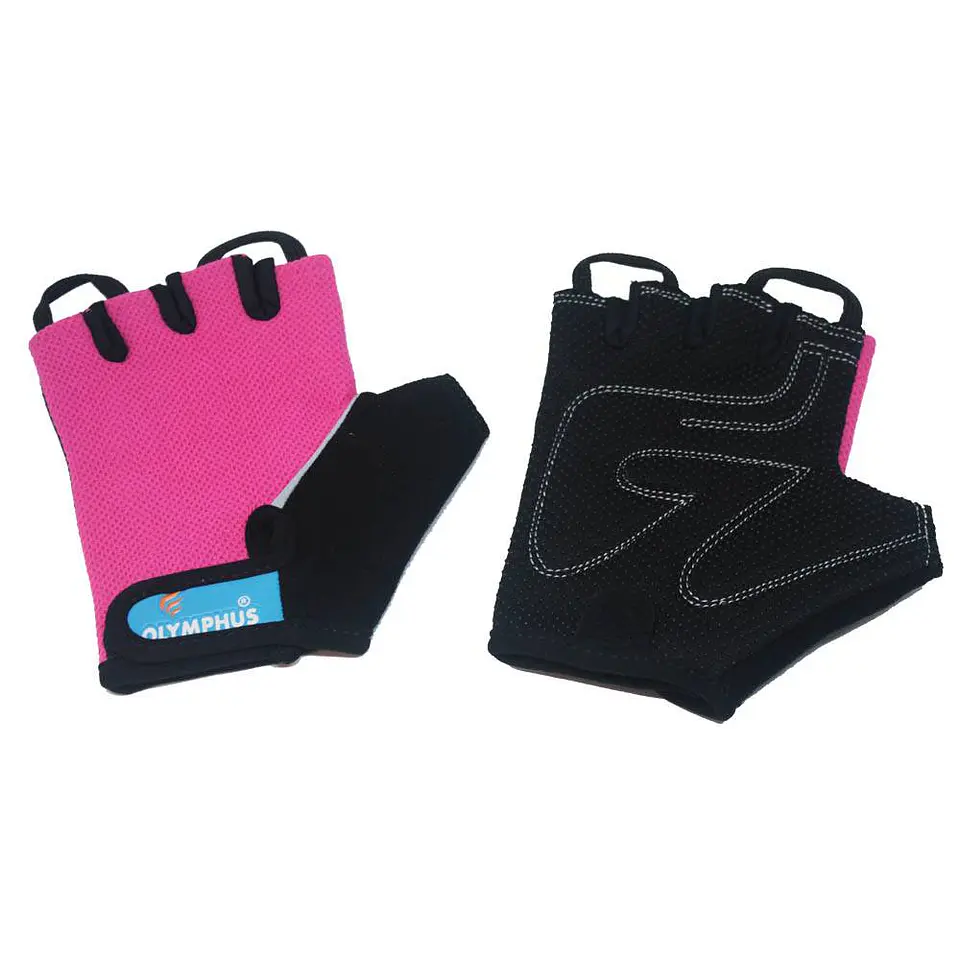 Guantes Fitness Olymphus Multiuso Negro-Rosado 1