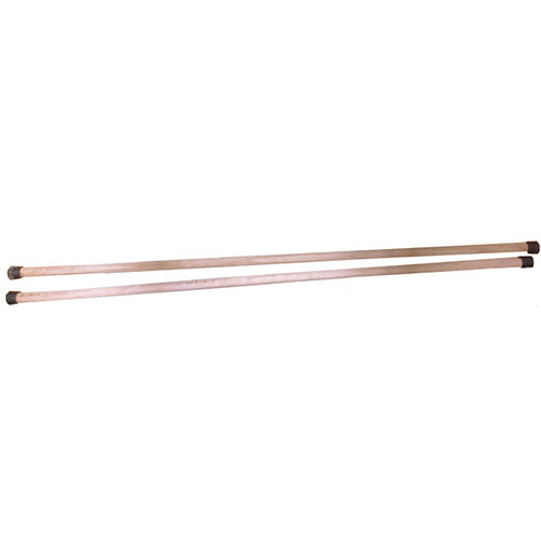 Baston de Gimnasia Nacional Madera Punta de Goma 100x2.5 cm 1