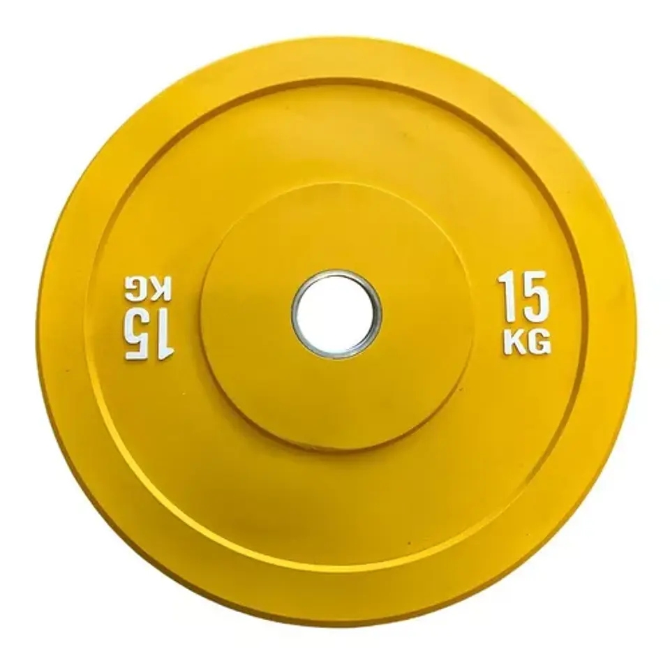 Disco Olimpico de Goma Color 15 Kg 1